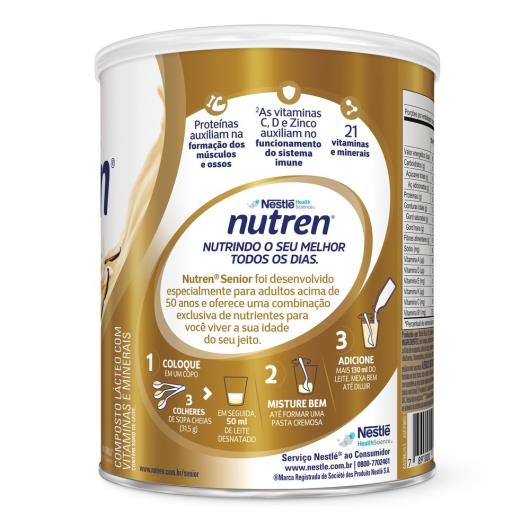 Complemento Alimentar Nutren Senior Baunilha 370g - Imagem em destaque