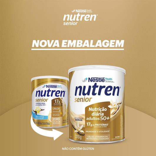 Complemento Alimentar Nutren Senior Baunilha 370g - Imagem em destaque