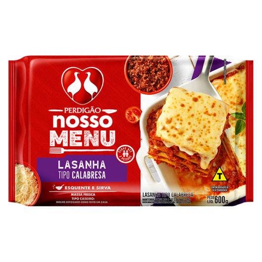 Lasanha Calabresa Perdigão Nosso Menu Pacote 600g - Imagem em destaque