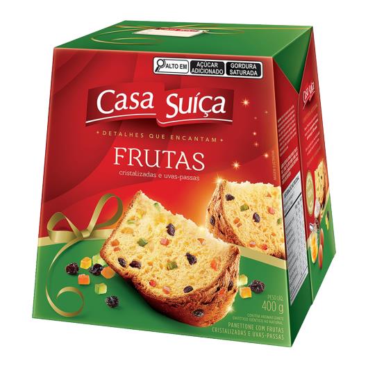 Panettone Frutas Casa Suiça 400g - Imagem em destaque