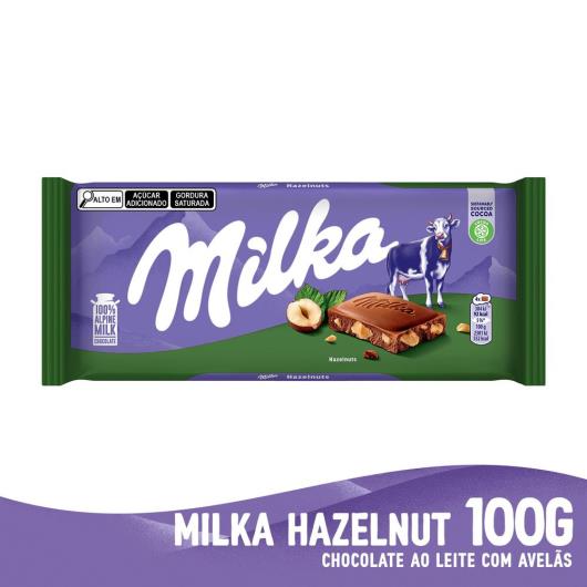 Chocolate Milka Hazelnuts 100g - Imagem em destaque