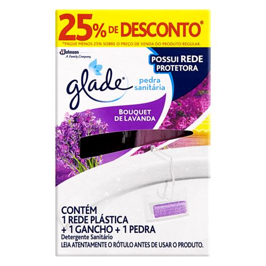 Detergente Sanitário Pedra Bouquet de Lavanda Glade Grátis 25% de Desconto - Imagem em destaque