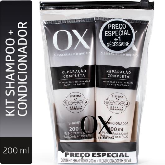 Kit Shampoo Ox Reparação Completa Shampoo 375ml + Condicionador