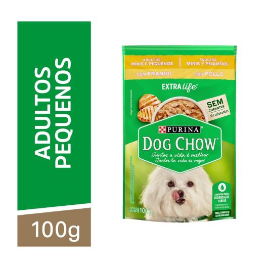 NESTLÉ® PURINA® DOG CHOW® ExtraLife® Ração Úmida para Cães Adultos Minis & Pequenos Frango 100g - Imagem em destaque