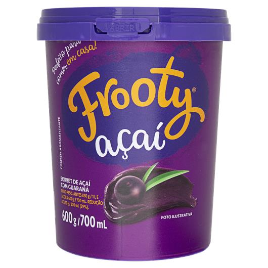 Sorbet Açaí com Guaraná Frooty Pote 700ml - Imagem em destaque