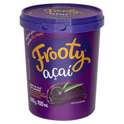 Sorbet Açaí com Guaraná Frooty Pote 700ml - Imagem em destaque