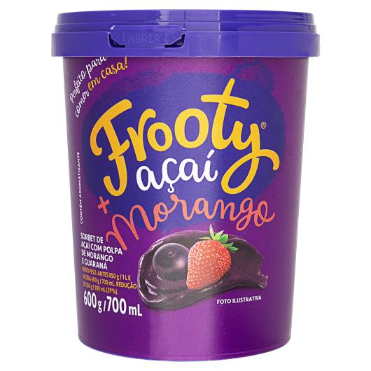 Sorbet Açaí com Morango Frooty Pote 700ml - Imagem em destaque