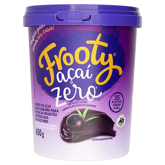 Sorbet Açaí Frooty Pote Zero 650g - Imagem em destaque