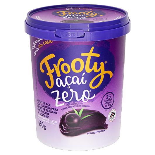 Sorbet Açaí Frooty Pote Zero 650g - Imagem em destaque