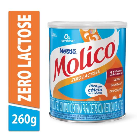 Composto Lácteo Zero Lactose Molico Lata 260g - Imagem em destaque