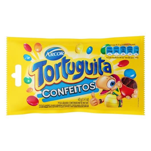 Confeito de Chocolate Tortuguita Pacote 40g - Imagem em destaque