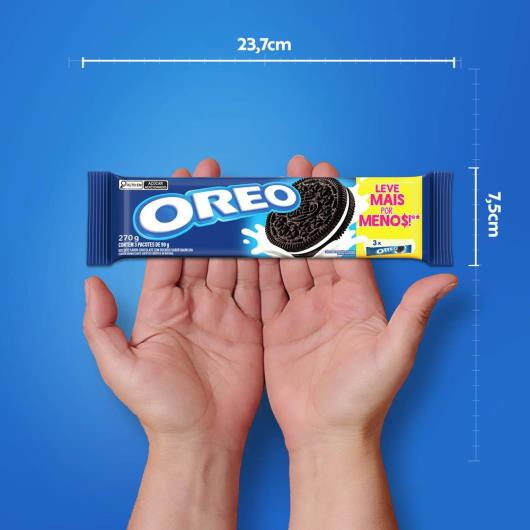 Biscoito Recheado Oreo Original Embalagem Econômica Multipack 270g - Imagem em destaque