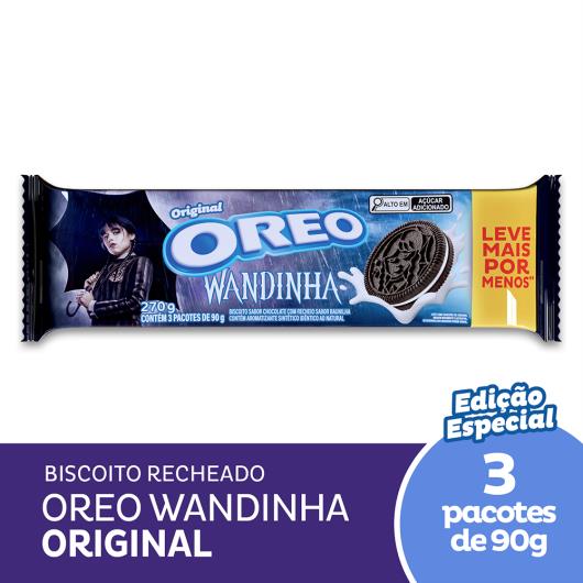 Biscoito Recheado Oreo Original Wandinha Embalagem Econômica Multipack 270g - Imagem em destaque