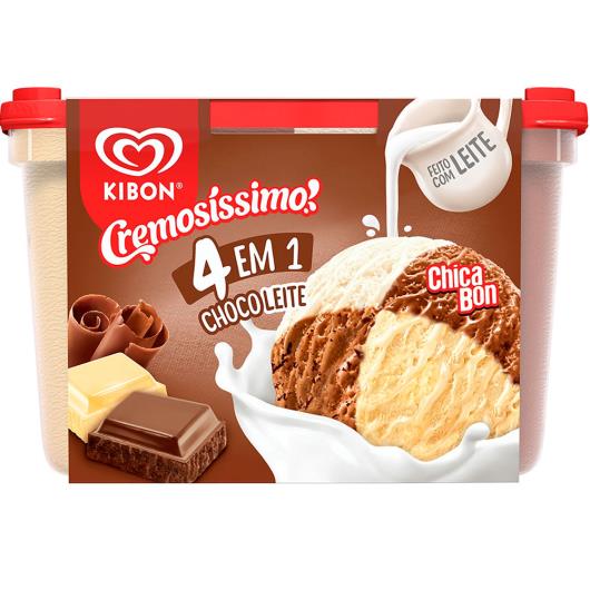 Sorvete Kibon Cremosíssimo 4 em 1 Chocoleite 2L - Imagem em destaque