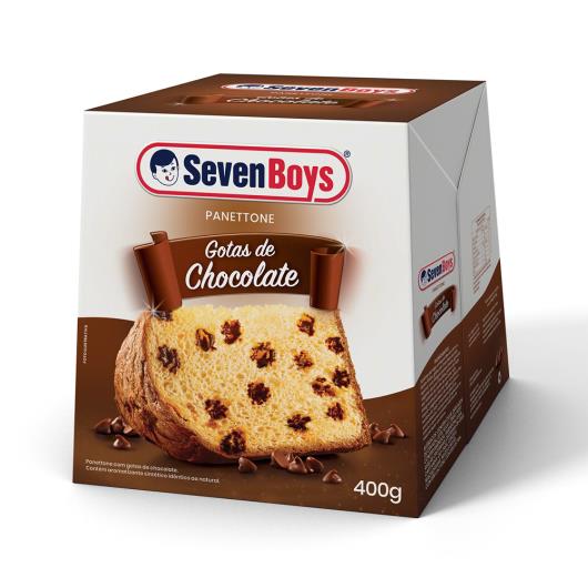 Panettone com Gotas de Chocolate Seven Boys Caixa 400g - Imagem em destaque