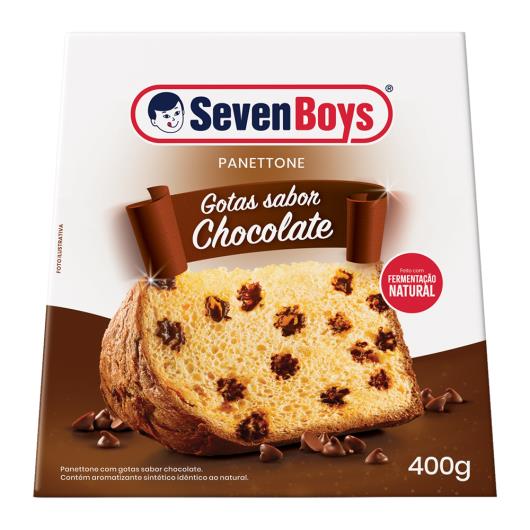 Panettone com Gotas de Chocolate Seven Boys Caixa 400g - Imagem em destaque