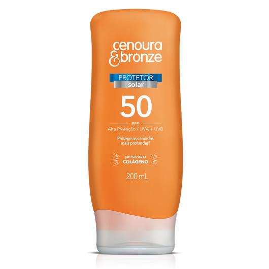 Protetor Solar FPS 50 Cenoura e Bronze 200ml - Imagem em destaque