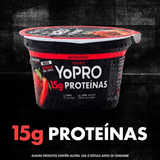 Iogurte YoPRO Morango 15g de proteínas 160g - Imagem em destaque