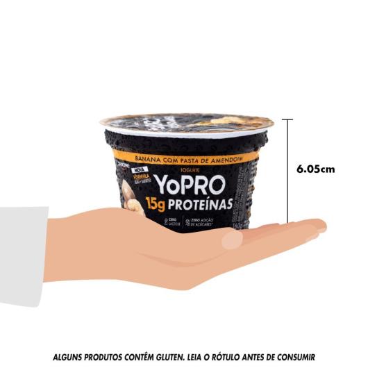 Iogurte YoPRO Banana com Pasta de Amendoim 15g de proteínas 160g - Imagem em destaque