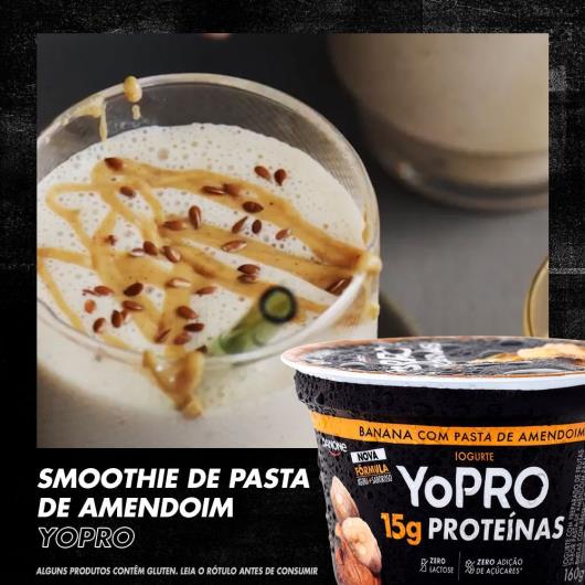 Iogurte YoPRO Banana com Pasta de Amendoim 15g de proteínas 160g - Imagem em destaque