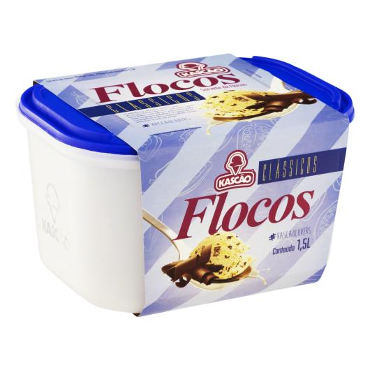 Sorvete Flocos Kascão Clássicos Pote 1,5l - Imagem em destaque