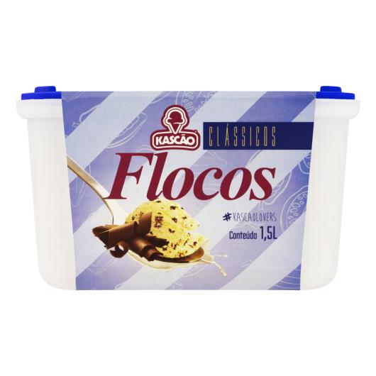 Sorvete Flocos Kascão Clássicos Pote 1,5l - Imagem em destaque