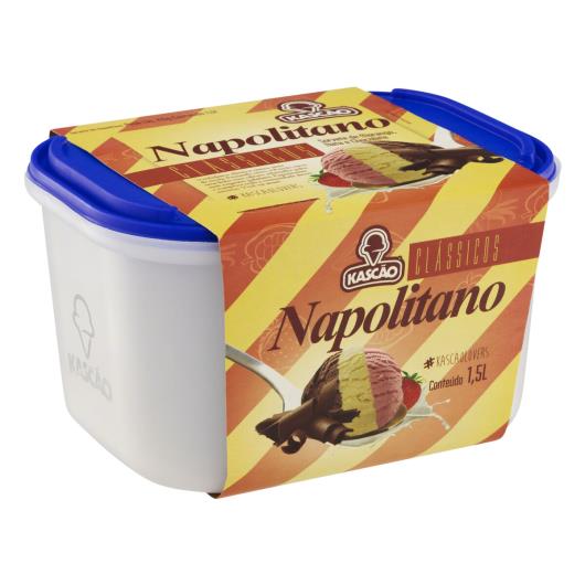 Sorvete Napolitano Kascão Clássicos Pote 1,5l - Imagem em destaque