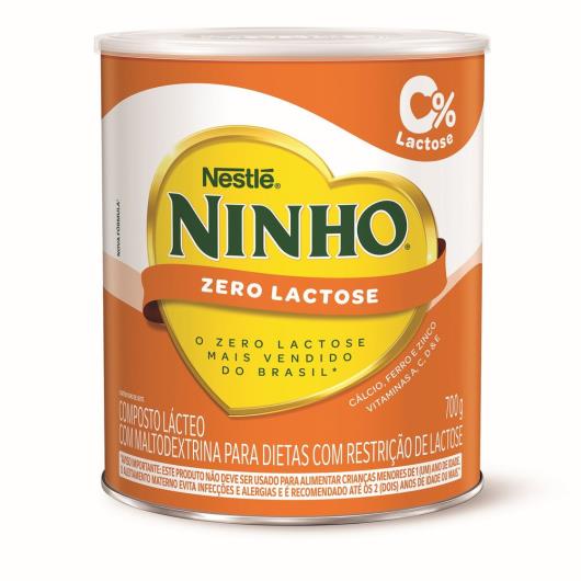 NINHO® Composto Lácteo Zero Lactose Lata 700g - Imagem em destaque