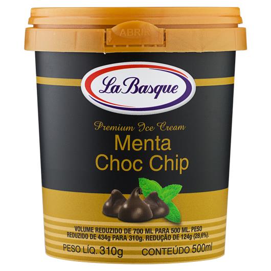 Sorvete Menta Choc Chip La Basque Premium Ice Cream Pote 500ml - Imagem em destaque