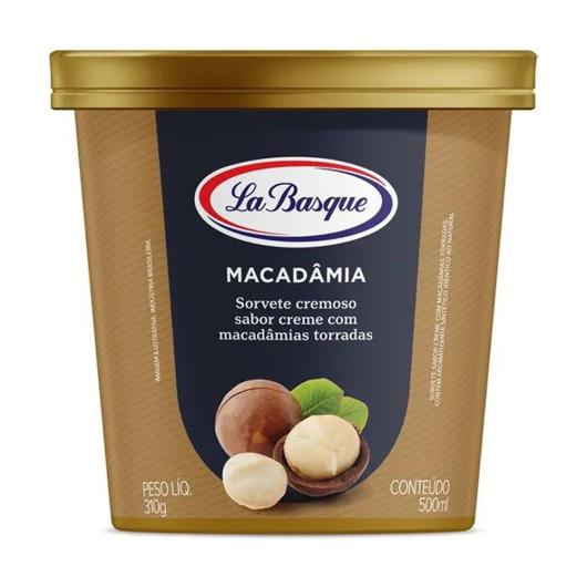 Sorvete Macadâmia La Basque Premium Ice Cream Pote 500ml - Imagem em destaque