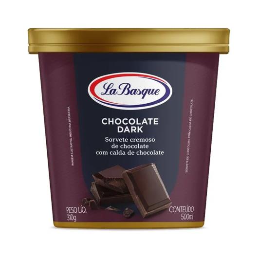 Sorvete Chocolate Dark La Basque Premium Ice Cream Pote 500ml - Imagem em destaque