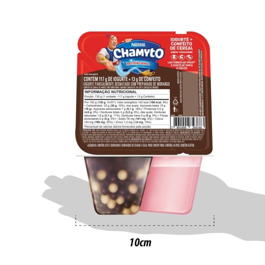 Iogurte Nestlé Chamyto® Morango com Cereais de Chocolate 130G - Imagem em destaque