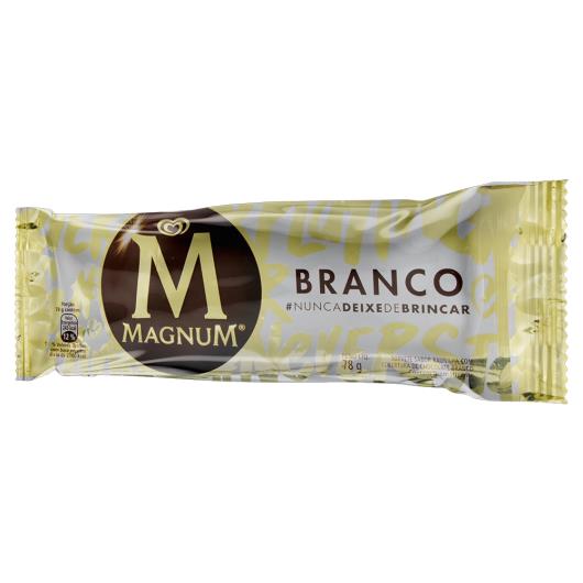 Sorvete Baunilha com Chocolate Branco Magnum 78g - Imagem em destaque