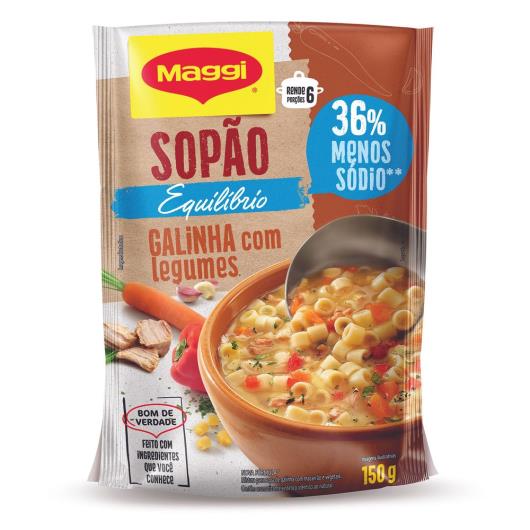 Sopão MAGGI Equilibrium Galinha com Legumes 150g - Imagem em destaque