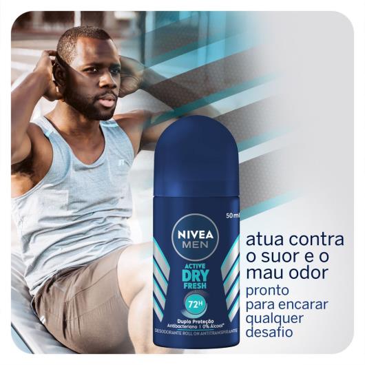 Desodorante Nivea Roll-On Men Dry Fresh 50ml - Imagem em destaque