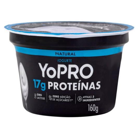 Iogurte YoPRO Natural 17g de proteínas 160g - Imagem em destaque