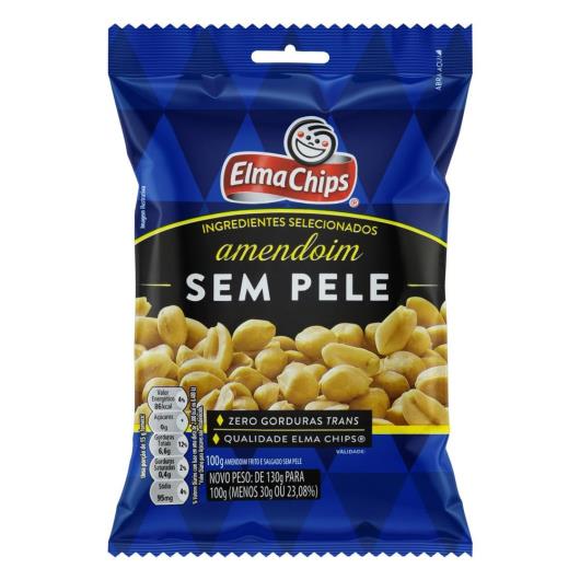 Amendoim Frito E Salgado Sem Pele Elma Chips Pacote 100G - Imagem em destaque