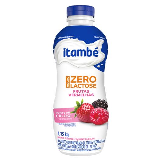 Iogurte Parcialmente Desnatado Frutas Vermelhas Zero Lactose Itambé Nolac Garrafa 1,15kg - Imagem em destaque