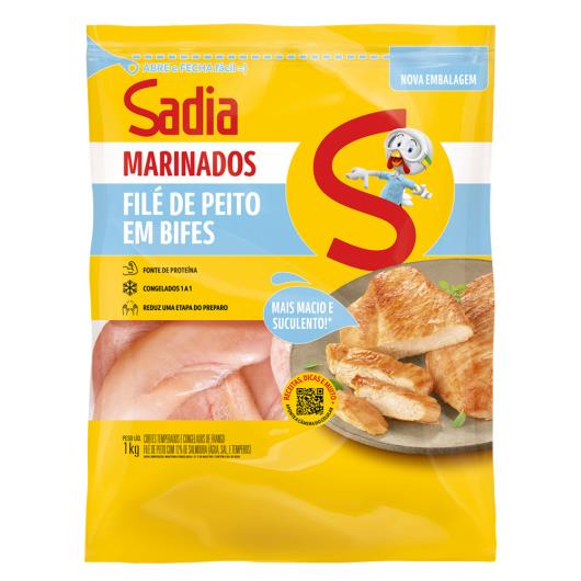 File de Peito de Frango congelado marinados Sadia 1kg - Imagem em destaque