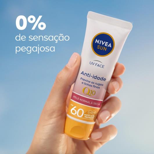 NIVEA SUN Protetor Solar UV Face Q10 Anti-Idade FPS 60 50ml - Imagem em destaque