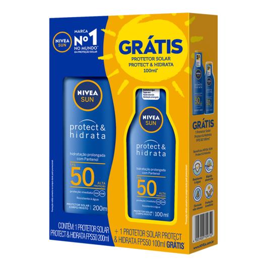 Protetor solar Nivea Sun FPS50 200ml grátis protetor solar FPS50 100ml - Imagem em destaque