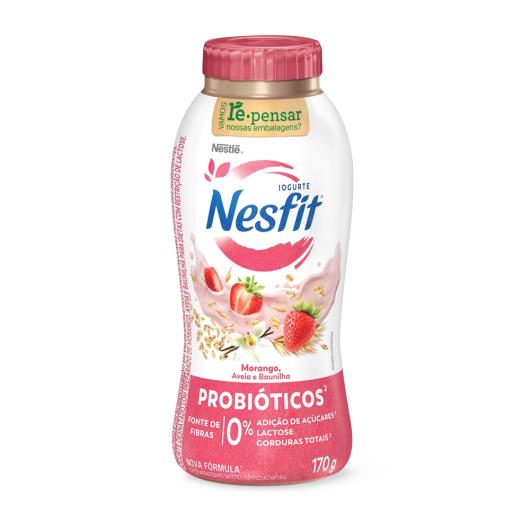 Iogurte Sem Lactose Nestlé Nesfit Morango Aveia e Baunilha 170g - Imagem em destaque