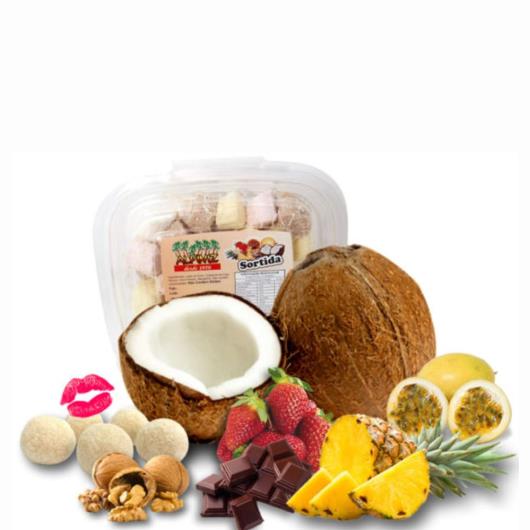 Bala de Coco Sabor Sortidas – 250g - Imagem em destaque