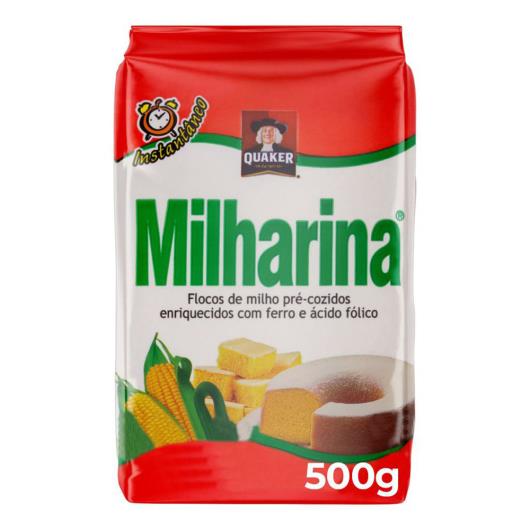 Flocos De Milho Pré-Cozido Quaker Milharina Pacote 500G - Imagem em destaque