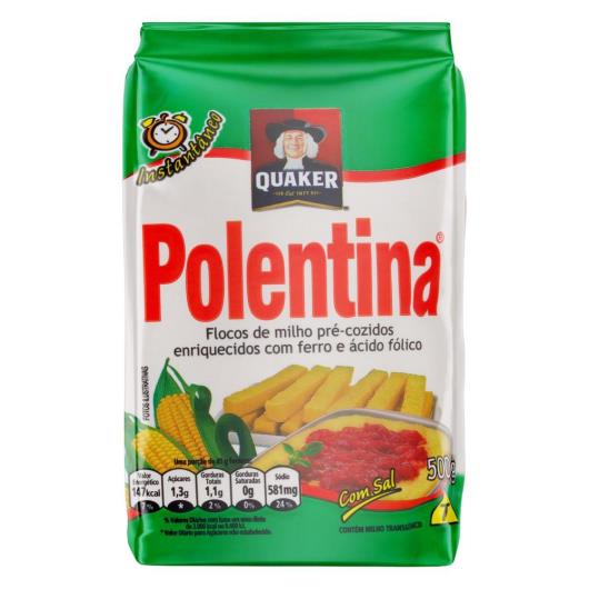 Flocos De Milho Pré-Cozido Quaker Polentina Pacote 500G - Imagem em destaque