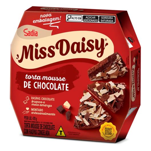 Torta Miss Daisy Mousse de Chocolate com Raspas 470g - Imagem em destaque