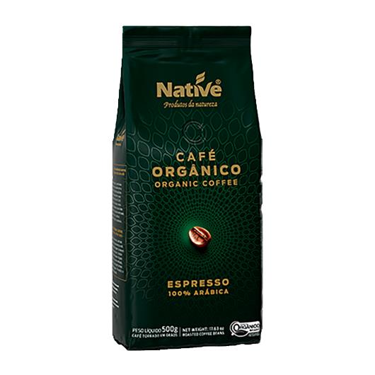 Café Torrado em Grãos Orgânico Espresso Native Pacote 500g - Imagem em destaque