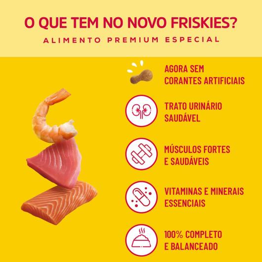 Ração FRISKIES gatos adultos peixes – Mar de sabores 1kg - Imagem em destaque