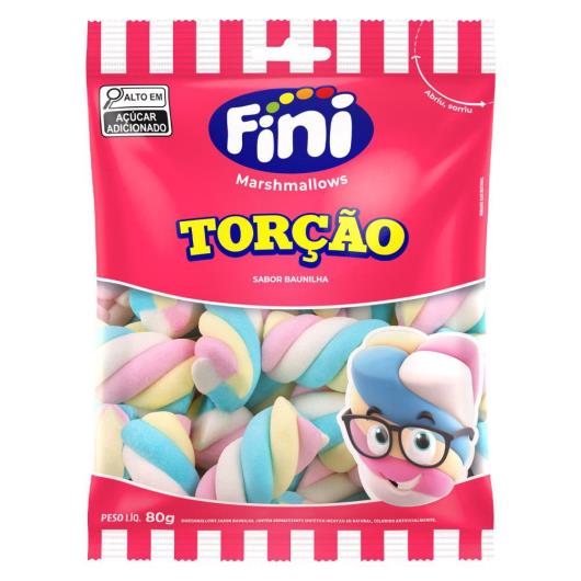 Marshmallow Fini Torção Sabor Baunilha 80g - Imagem em destaque