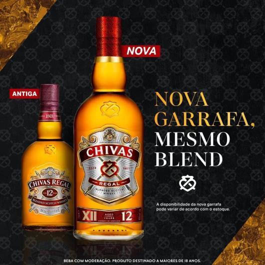 Whisky Chivas Regal 12 anos Escocês 1 litro - Imagem em destaque